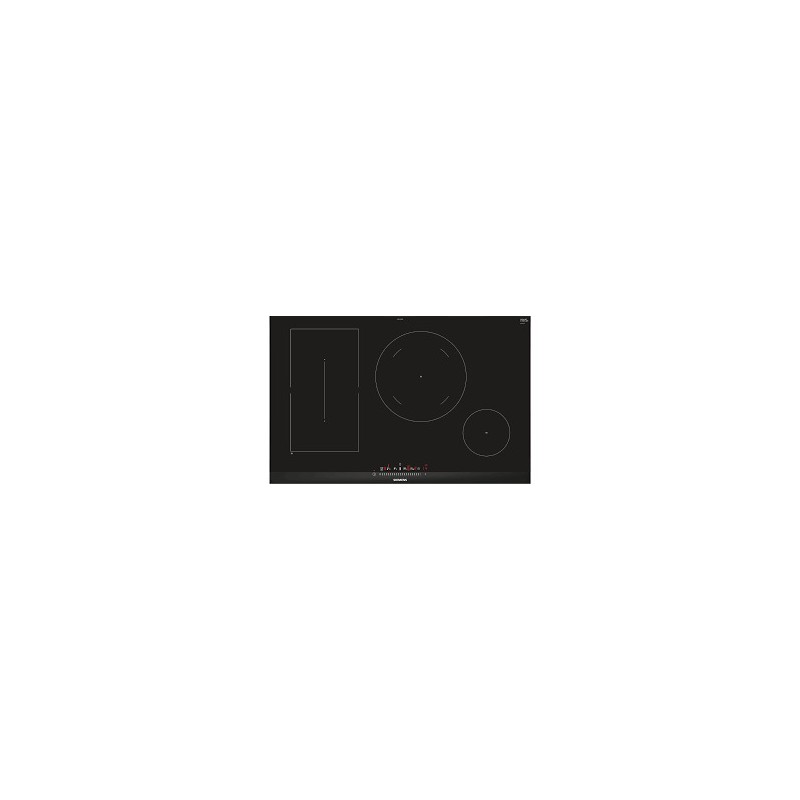 ED875FSB5E#CDBF24 Placa de inducción Siemens ED875FSB5E en vitrocerámica negra de 80 cm