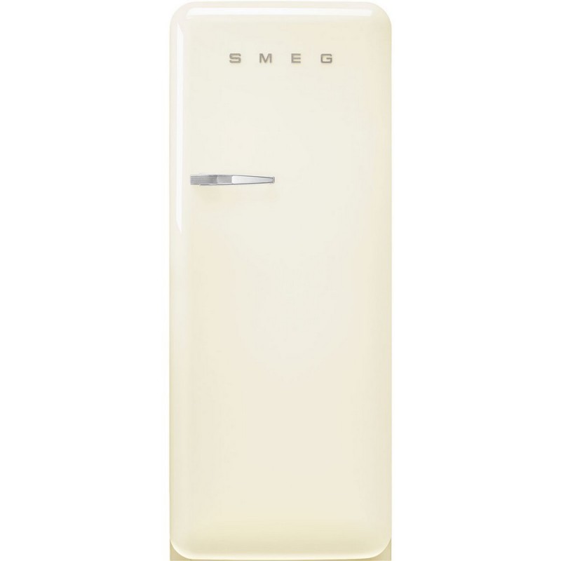  Smeg Réfrigérateur pose libre une porte avec charnières à droite FAB28RCR5 finition crème 60 cm