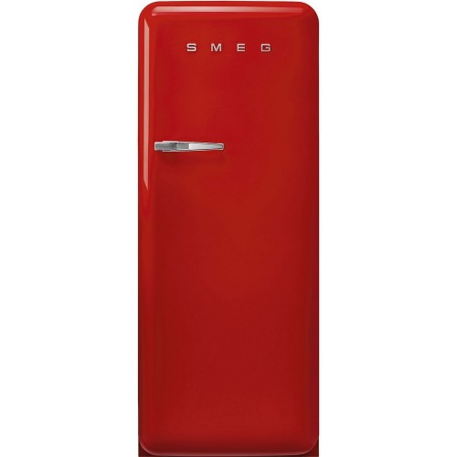 Smeg Free-standing single door refrigerator with right hinges FAB28RRD5 red finish 60 cm
