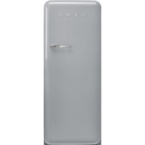Smeg Free-standing single door refrigerator with right hinges FAB28RSV5 silver finish 60 cm