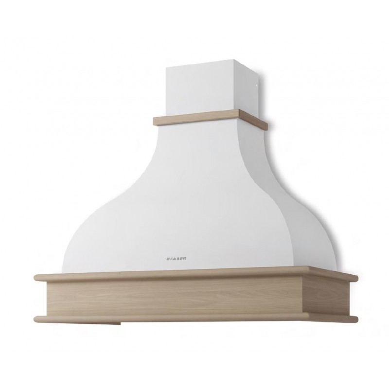 321.0693.744 PRONTA CONSEGNA - Faber Cappa a parete WEST 90 NF 321.0693.744 finitura bianco da 90 cm - Cornice non inclusa