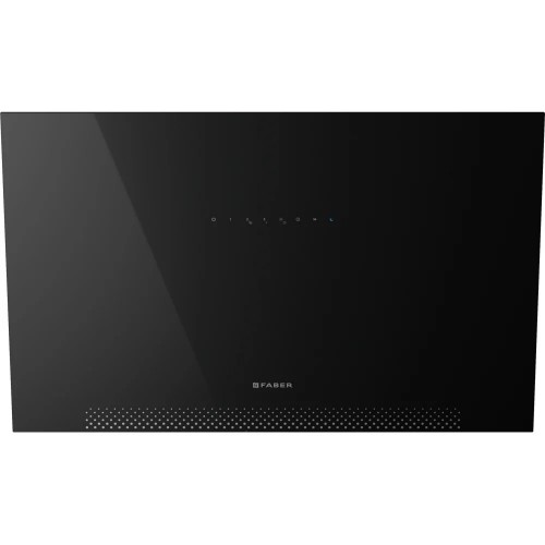 Faber Campana de pared AIR HUB VERTICAL BK F80 330.0676.814 80 cm acabado cristal negro
