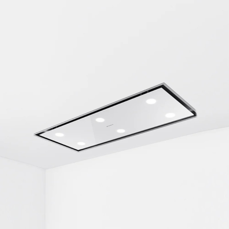  Faber Hotte de plafond HEAVEN BRIGHT A120 G/WH KL 350.0679.873 120 cm finition verre blanc