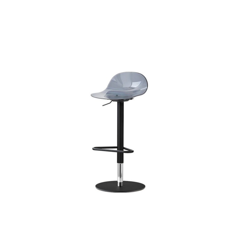 CB/2325 Connubia Academy CB2325 stool with metal frame and polycarbonate seat h. 98 (80.5) cm