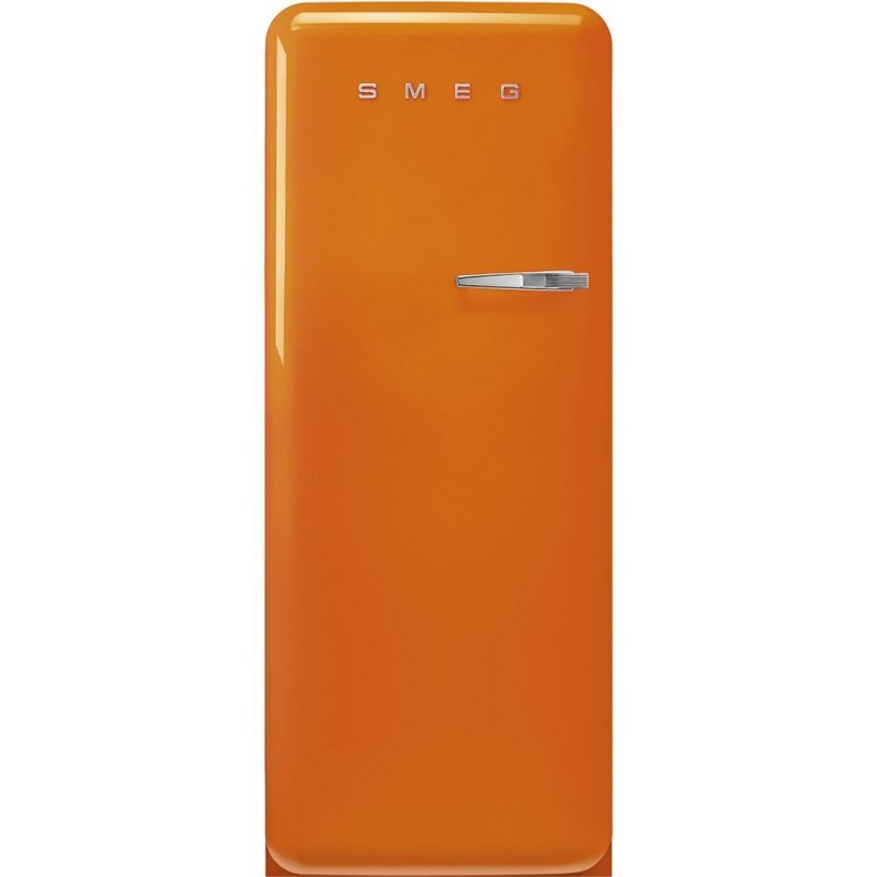  Smeg Réfrigérateur pose libre une porte avec charnières à gauche FAB28LOR5 finition orange 60 cm