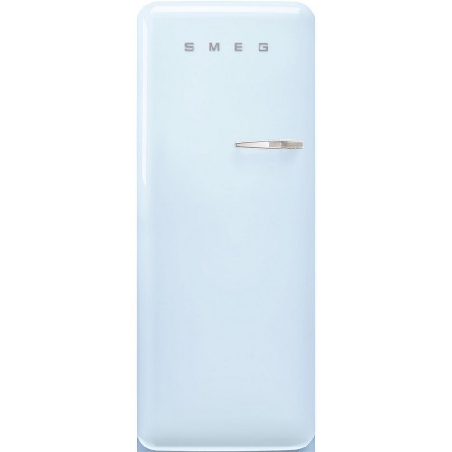 Smeg Free-standing single door refrigerator with left hinges FAB28LPB5 light blue finish 60 cm