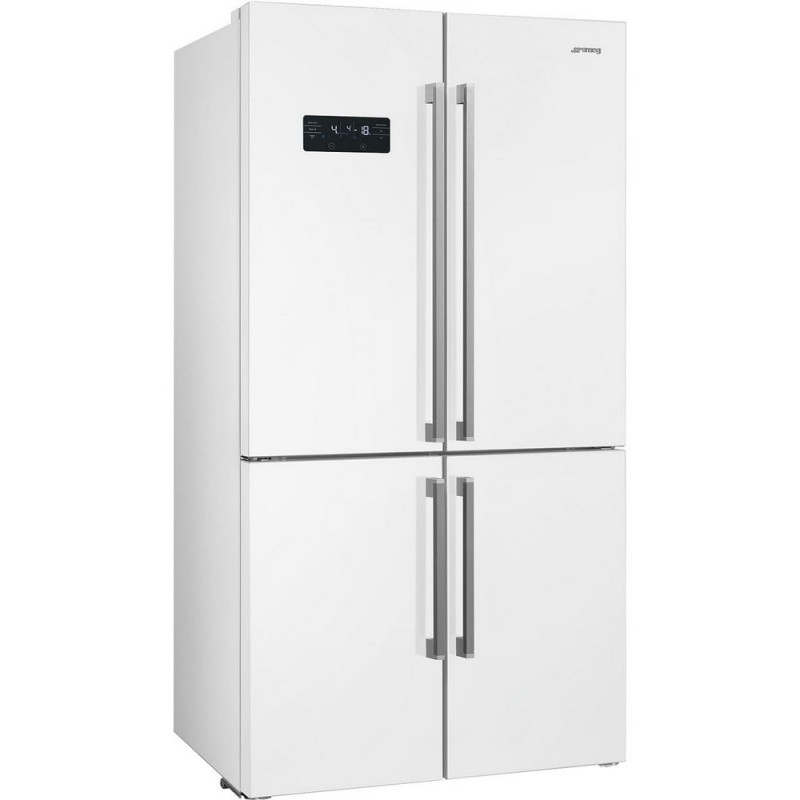 FQ60BDE Réfrigérateur Smeg FQ60BDE 91 cm à quatre portes côte à côte, pose libre, blanc