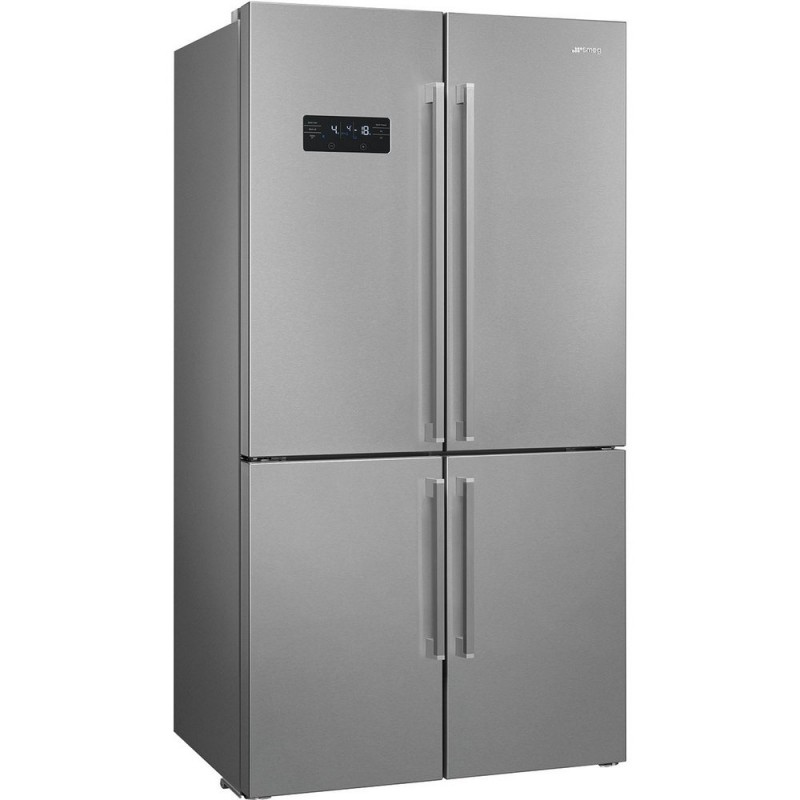 FQ60XDE Réfrigérateur Smeg FQ60XDE 91 cm, pose libre, 4 portes côte à côte, finition inox