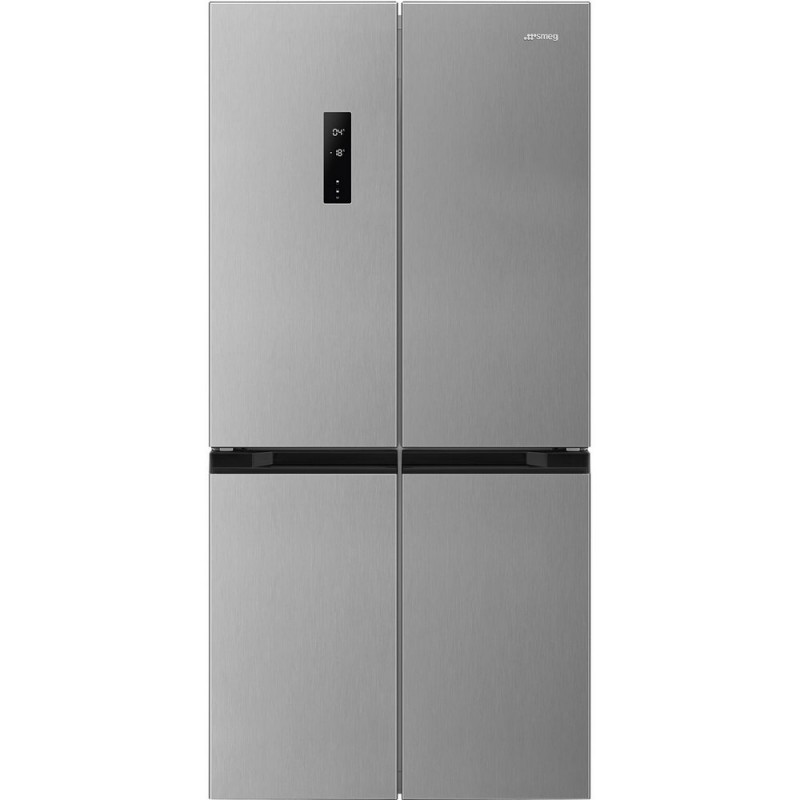 FQI48XE Frigorífico independiente Smeg FQI48XE de 84 cm, de cuatro puertas paralelas, con acabado en acero inoxidable.