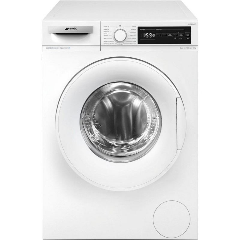 LB2T02ASIT Smeg LB2T02ASIT 60cm freestanding washing machine in white finish