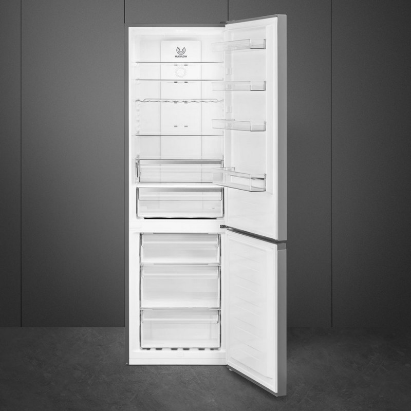 RC20XDNC Réfrigérateur-congélateur Smeg RC20XDNC 60 cm en acier inoxydable, pose libre