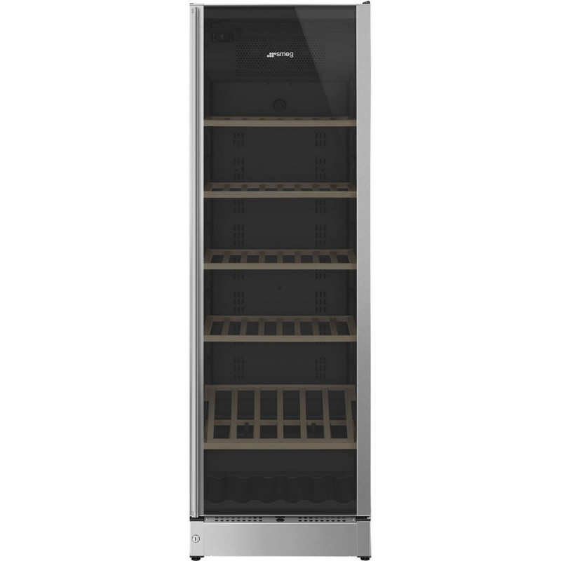 SCV115G Vinoteca independiente Smeg SCV115G de 60 cm con acabado en acero inoxidable