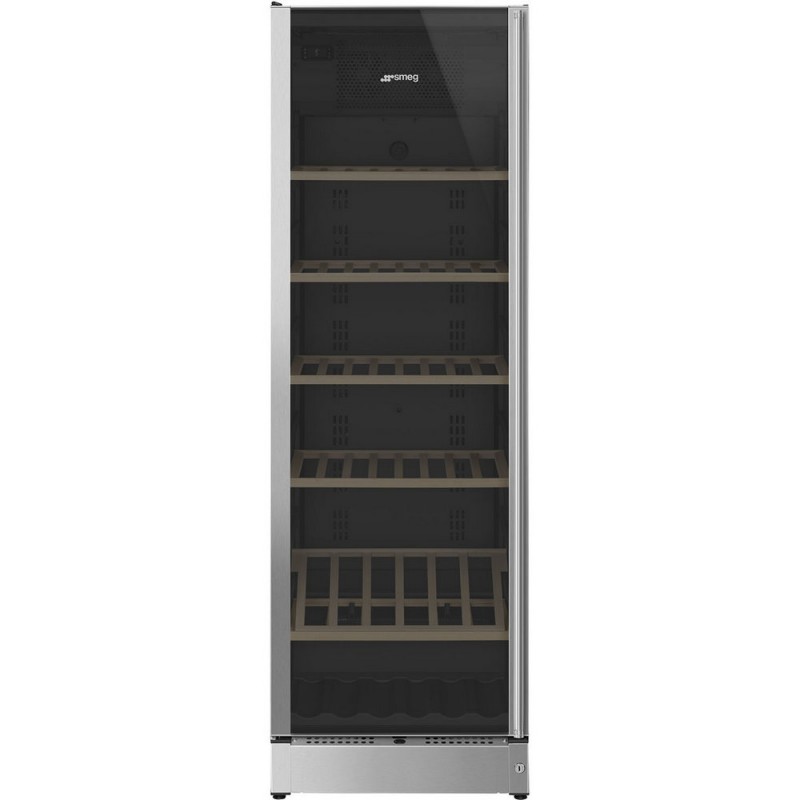 SCV115GS Smeg SCV115GS 60cm freestanding wine cellar in stainless steel finish