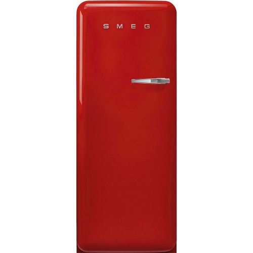 Smeg Free-standing single door refrigerator with left hinges FAB28LRD5 red finish 60 cm