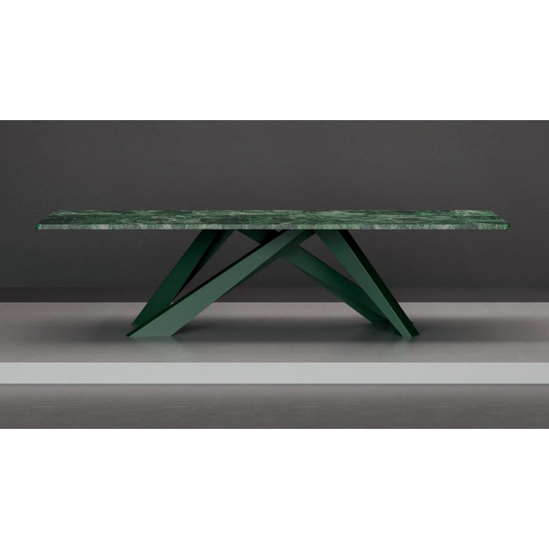 BigTable10th_250 Mesa fija Bonaldo Big Table con estructura de metal y tapa de mármol de 250x100 cm - Edición Especial 10º Aniversario