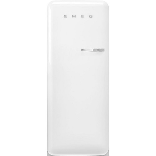 Smeg Free-standing single door refrigerator with left hinges FAB28LWH5 white finish 60 cm