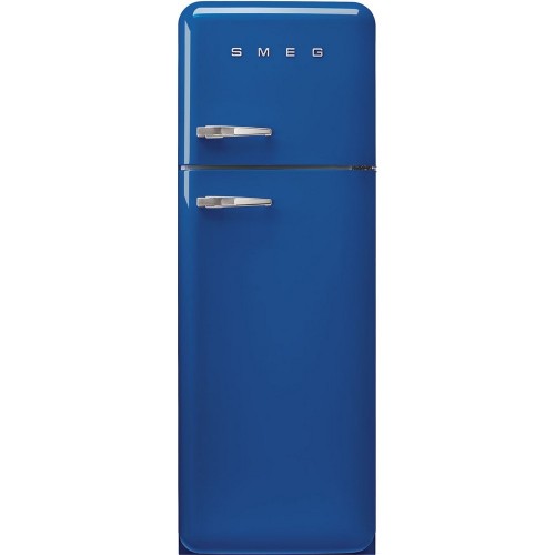 Smeg Réfrigérateur pose libre double porte avec charnières à droite FAB30RBE5 finition bleue 60 cm