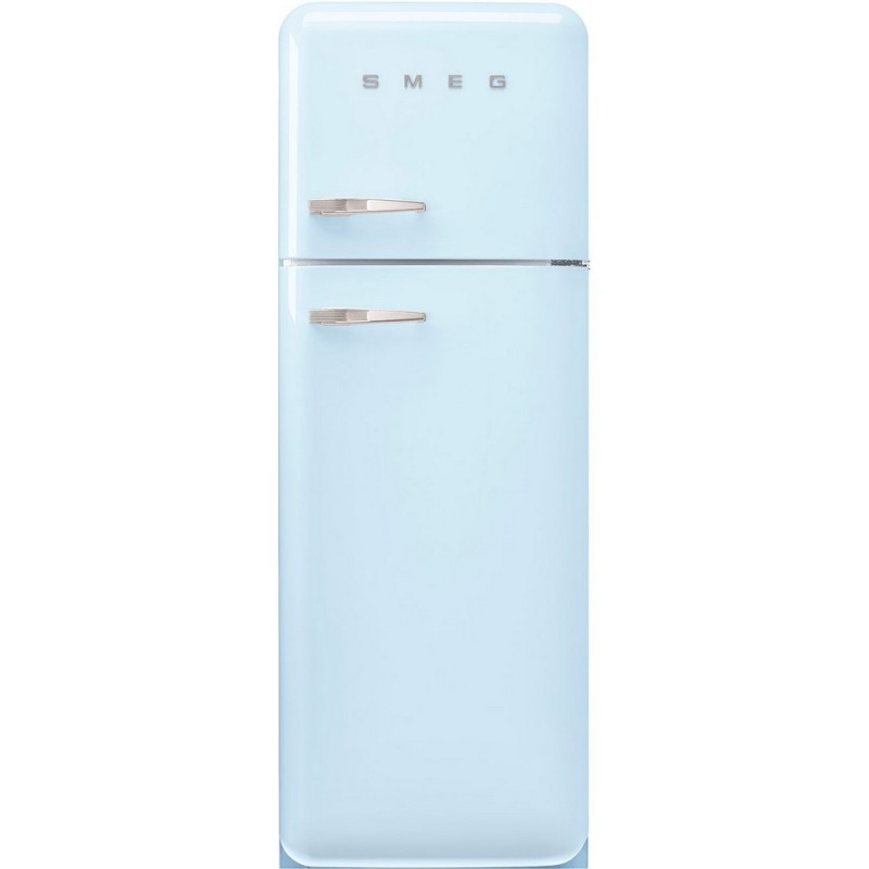  Smeg Réfrigérateur pose libre double porte avec charnières à droite FAB30RPB5 finition bleu clair 60 cm