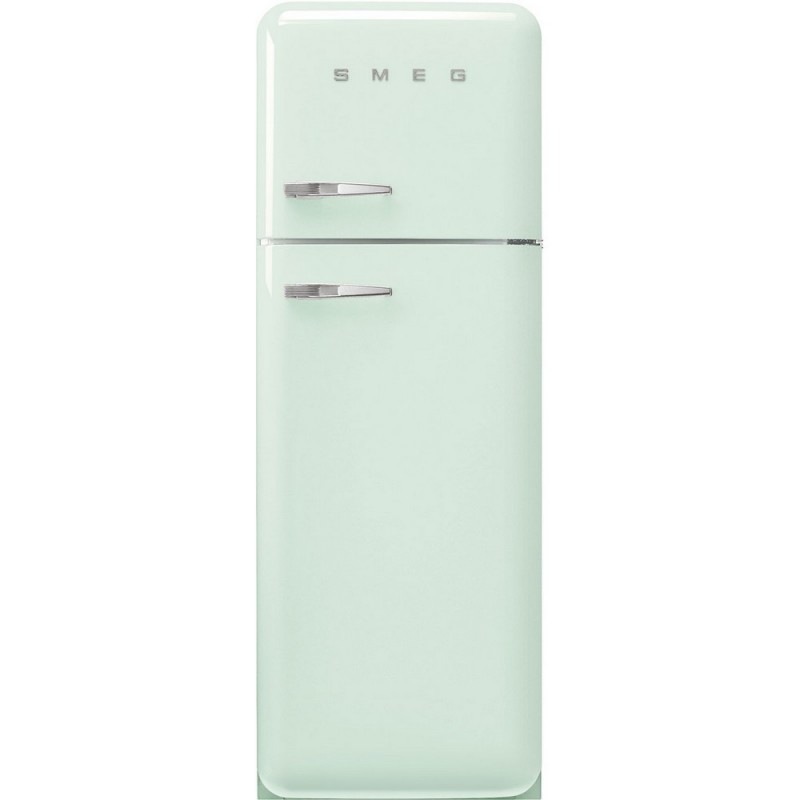  Smeg Réfrigérateur pose libre double porte avec charnières à droite FAB30RPG5 finition vert pastel 60 cm