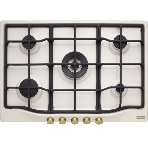 Plaque de cuisson à gaz Franke Country 750 FCH 755 4G TC C 106.0696.855 75 cm blanc perle
