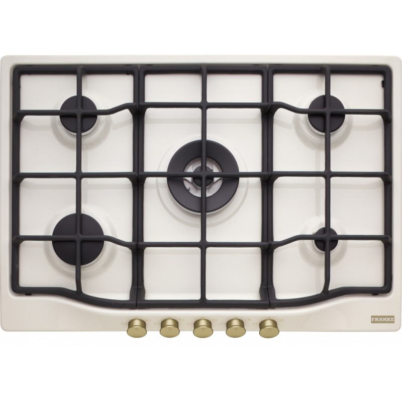  Plaque de cuisson à gaz Franke Country 750 FCH 755 4G TC C 106.0696.855 75 cm blanc perle