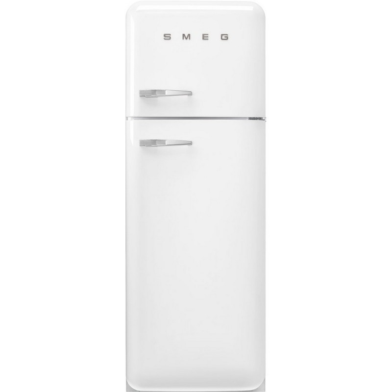  Smeg Réfrigérateur pose libre à double porte avec charnières à droite FAB30RWH5 finition blanche 60 cm