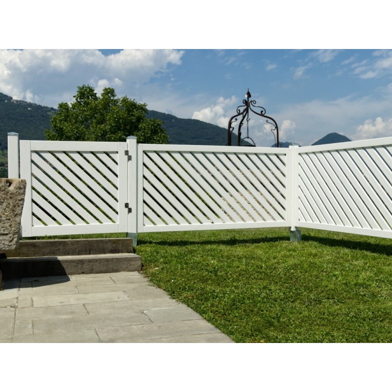 DA/SE18090B Losa Outdoors pour profiter de la clôture laquée blanche Selenia 180x90h cm DA/SE18090B