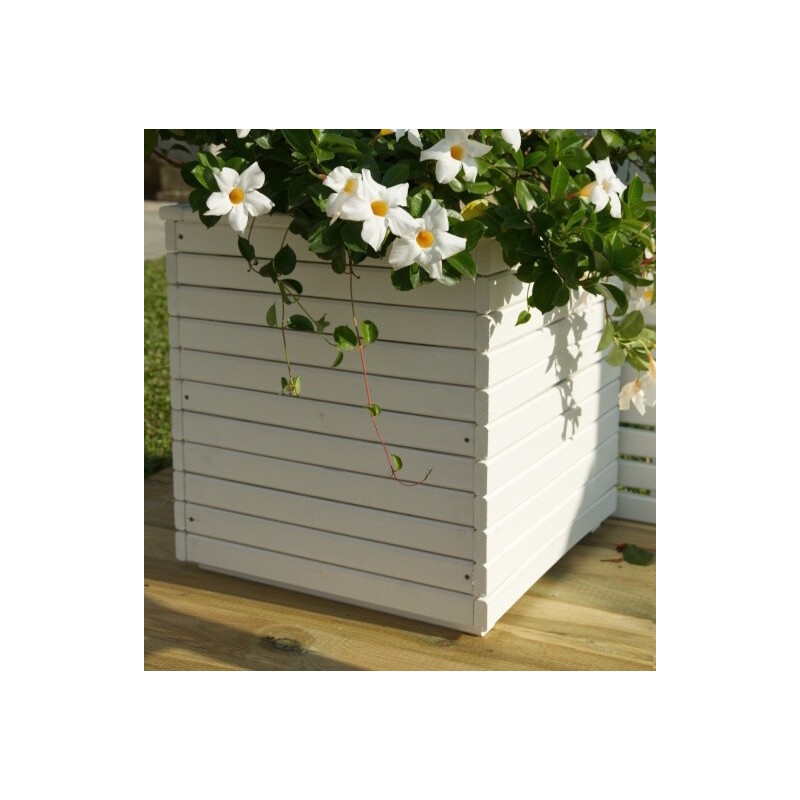 DA/CA404040B Losa Outdoor Living Camelia Planter Lacquered White cm 40x40x40h DA/CA404040B