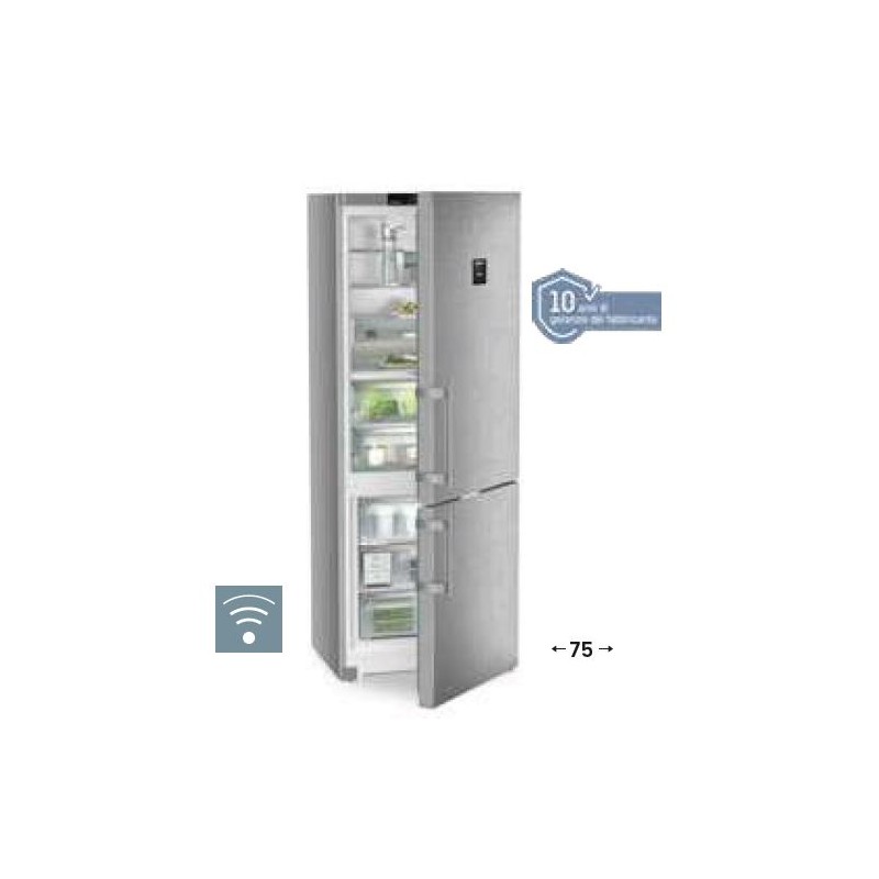 CBNsda 775i Liebherr CBNsda 775i 75cm freestanding refrigerator-freezer in stainless steel/silver