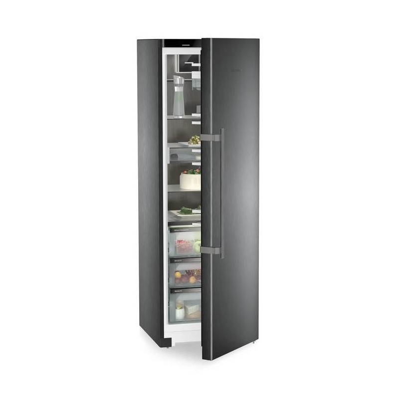 SRBbsc 529i Liebherr SRBbsc 529i 60cm freestanding single-door refrigerator in BlackSteel finish