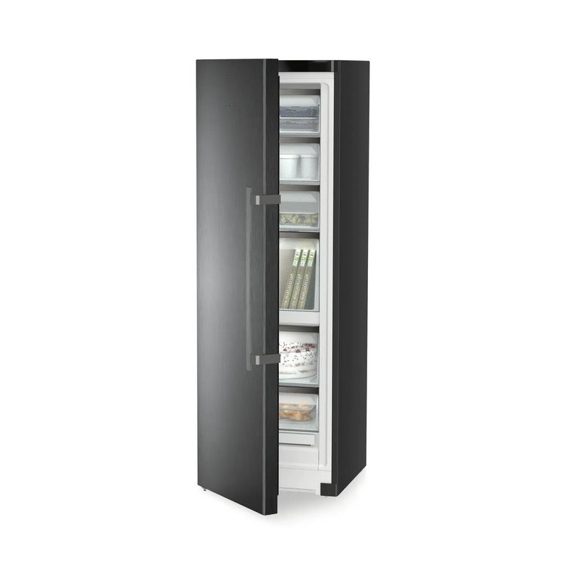 SFNbsd 529i Liebherr SFNbsd 529i 60cm freestanding single-door freezer in BlackSteel finish