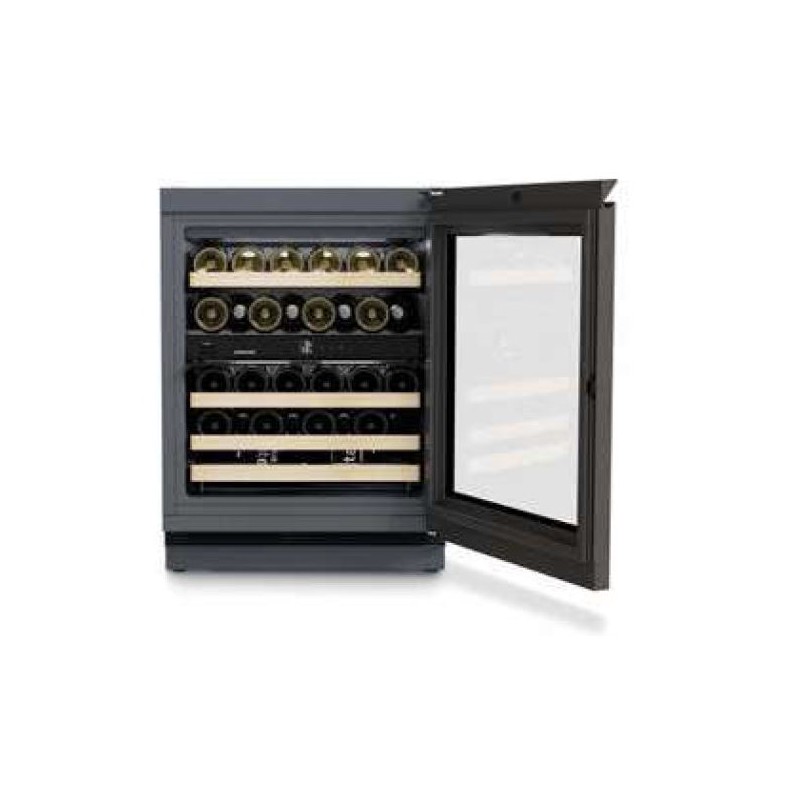 UWgb 3632 Cave à vin encastrable Liebherr UWgb 3632 de 60 cm de diamètre, à poser sous plan de travail, avec porte vitrée et cadre 