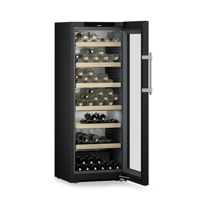 WPbsi 5052 Bodega independiente Liebherr WPbsi 5052 con puerta de cristal de 60 cm y estructura de acero negro.