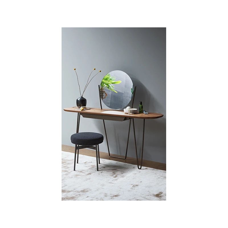  Bonaldo Vanity Coseno Plus with metal frame and veneered top 160x49 cm - With mirror and drawers