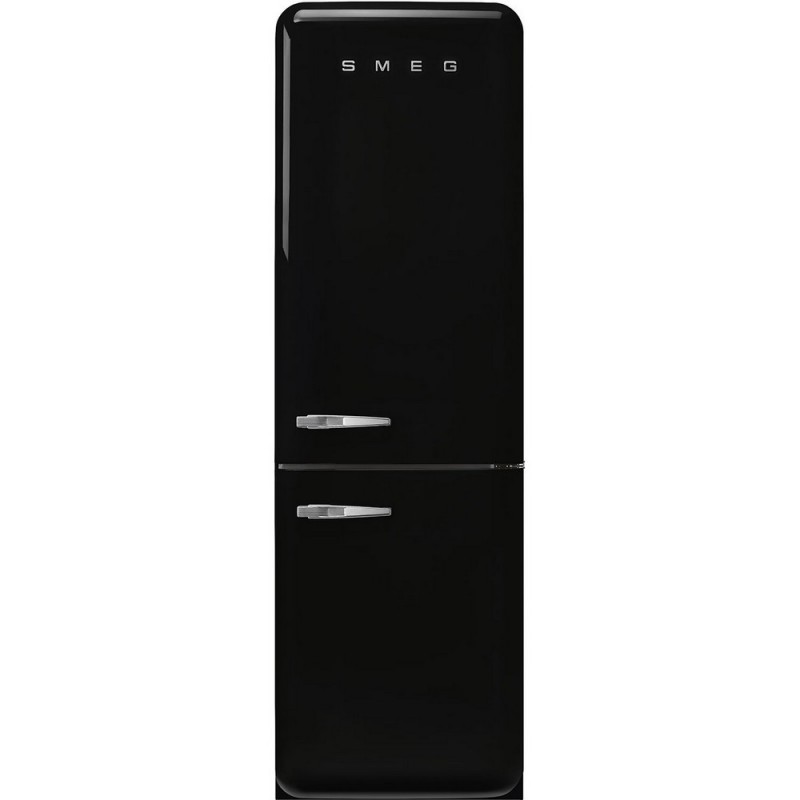  Smeg Réfrigérateur pose libre avec charnières à droite FAB32RBL5 finition noire 60 cm
