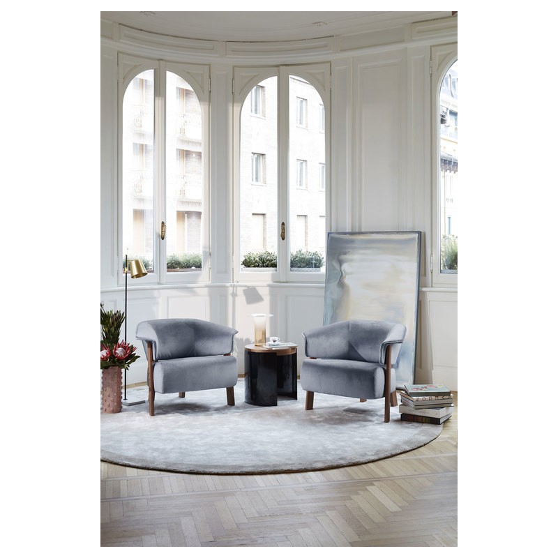 Poltrona Back-Wing Armchair 571 Fauteuil à oreilles avec dossier Cassina Poltrona avec structure en bois et assise au choix