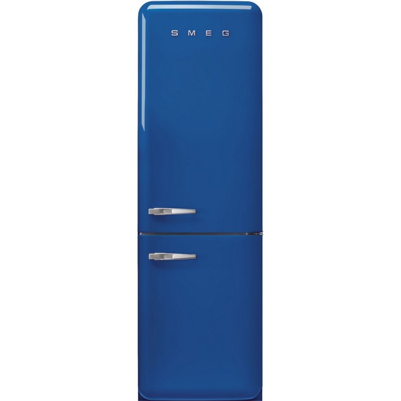  Smeg Frigorifero combinato con cerniere a destra a libera installazione FAB32RBE5 finitura blu da 60 cm
