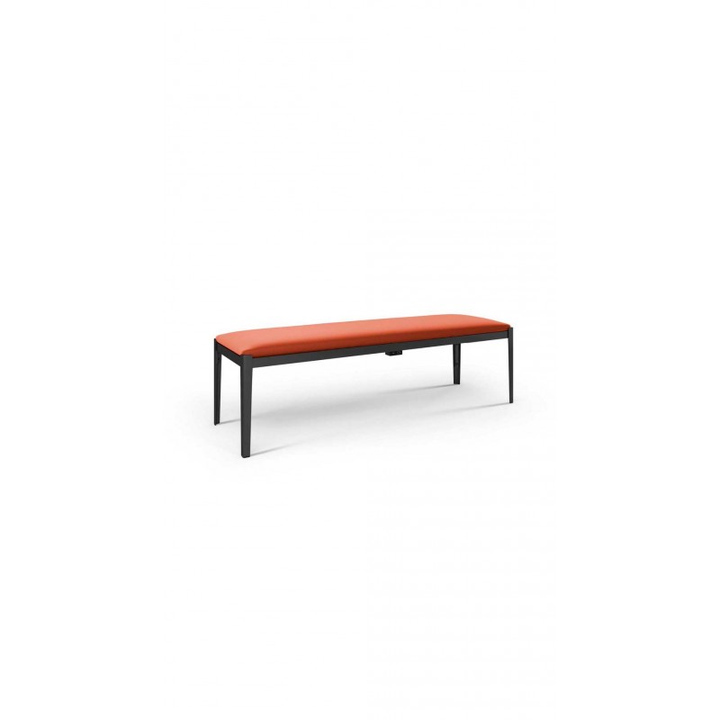Panca Cotone Slim 148 Banc Cassina Cotone Slim 2 places avec structure en aluminium et assise au choix de 148 cm