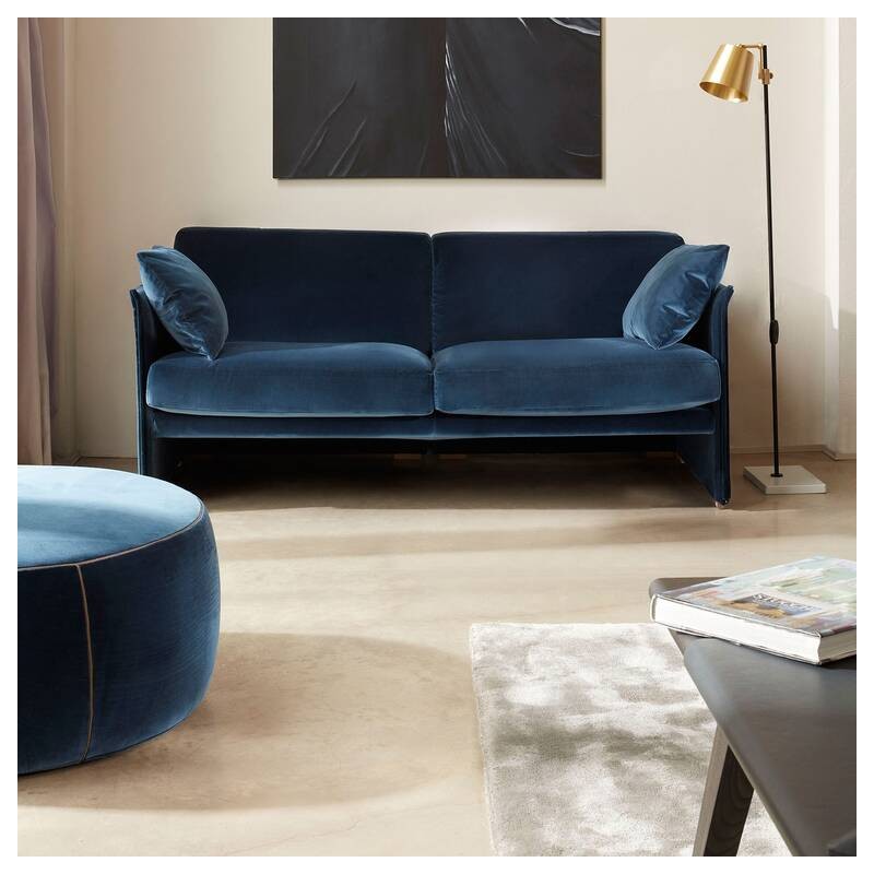 Divano 2 Duc-Duc 405 Canapé 2 places Cassina Duc-Duc avec structure en bois et assise au choix à partir de 164 cm