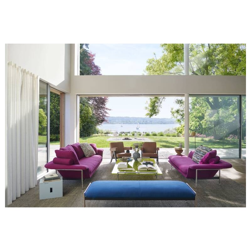 Esosoft Panca 580 Banc Cassina Esosoft avec structure en aluminium et assise au choix