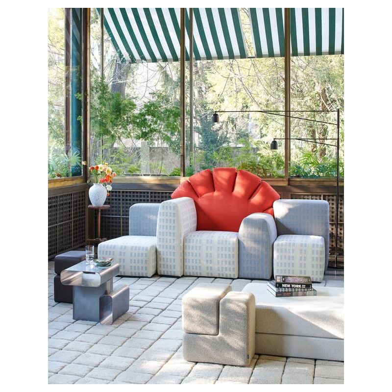 Divano 3 Tramonto a New York 356 Cassina Divano 3 posti Tramonto a New York con rivestimento in tessuto da 240 cm - Edizione Limitata