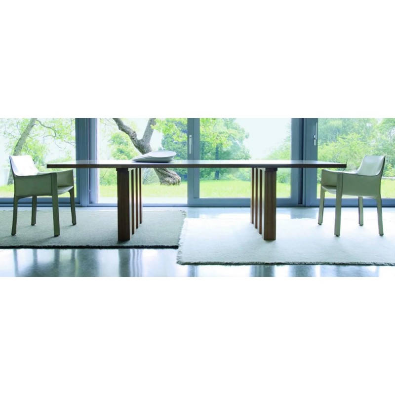 Tavolo La Basilica 451 Table fixe Cassina La Basilique en frêne naturel
