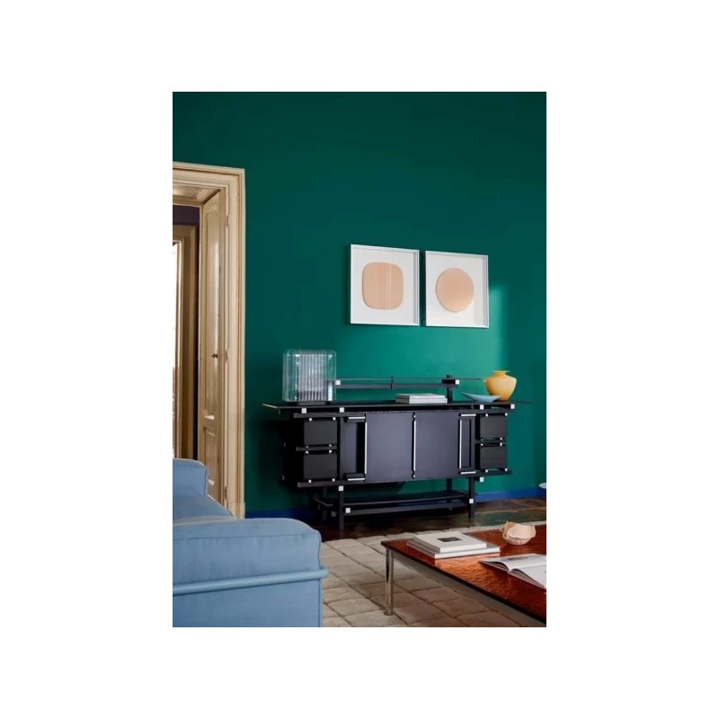 Mobile Elling Buffet 636 Buffet Cassina Credenza Elling en bois massif 200 cm et h.102 cm