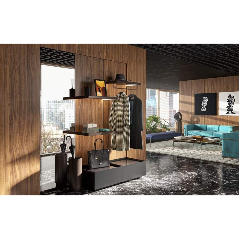 Composizione Ghost Wall 374 Cassina Ghost Wall Bookcase Composition 150 cm - With LED
