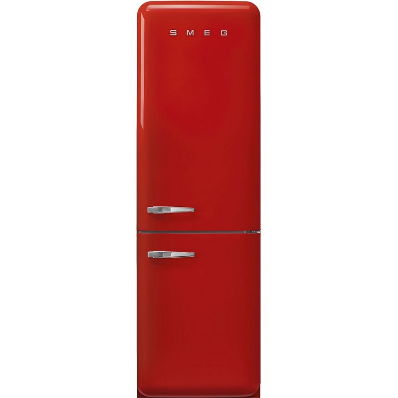  Smeg Réfrigérateur pose libre avec charnières à droite FAB32RRD5 finition rouge 60 cm