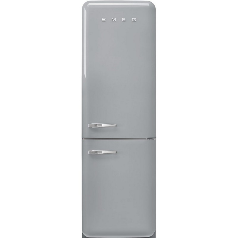  Smeg Réfrigérateur pose libre avec charnières droites FAB32RSV5 finition argent 60 cm