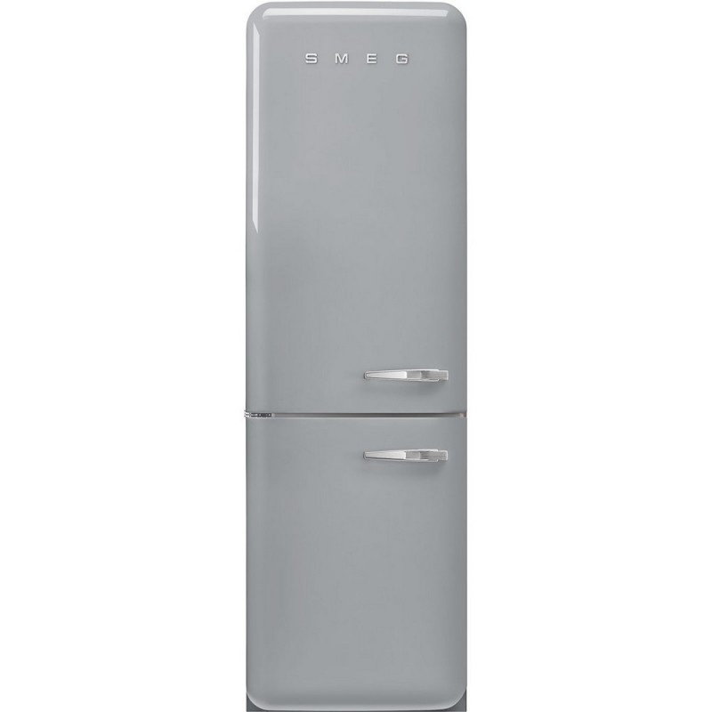  Smeg Free-standing refrigerator with left hinges FAB32LSV5 silver finish 60 cm