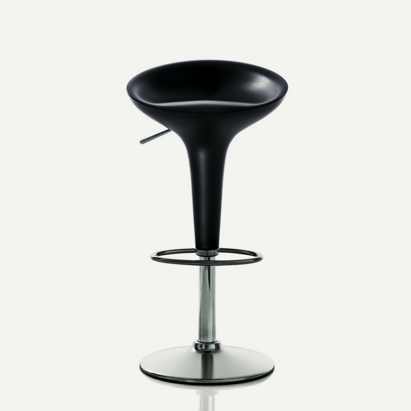Bombo SD40 Tabouret pivotant Magis Bombo avec structure en acier chromé et assise en ABS