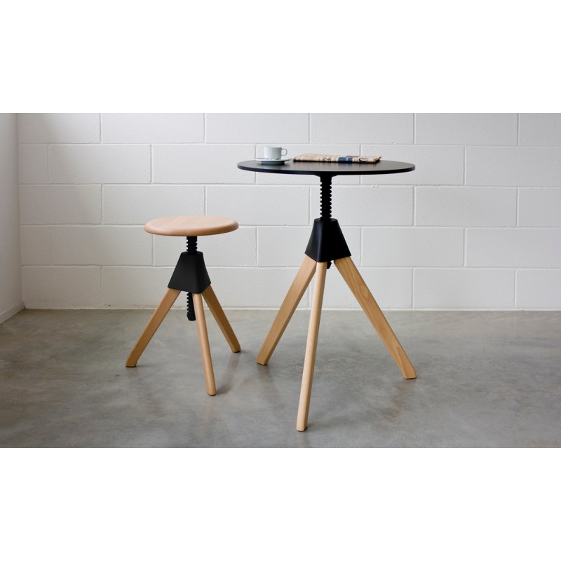 Jerry - The Wild Bunch SD185 Tabouret pivotant Magis Jerry - The Wild Bunch en bois et polypropylène