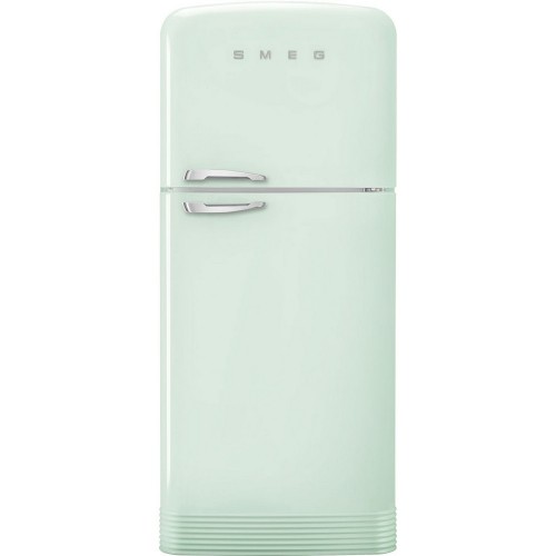 Smeg Free-standing double door refrigerator with right hinges FAB50RPG5 pastel green finish 80 cm